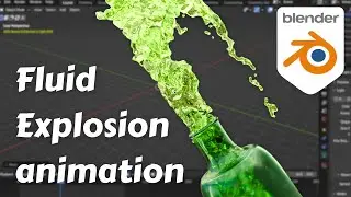 Making a Fluid Explosion Animation in blender | blander tutorial