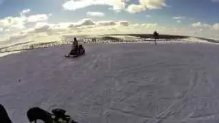 Saariselk&auml; to Nellim snowmobile trip