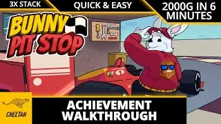 Bunny Pit Stop - Achievement Walkthrough (2000G IN 6 MINUTES) QUICK & EASY 6000G STACK