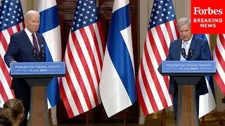 JUST IN: President Biden Holds Press Briefing With Finland's President Sauli Niinistö In Helsinki