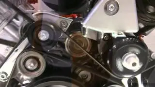 Audi 2.5 tdi working model emgine belt display