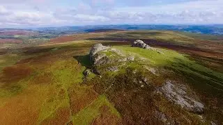 Haytor Rocks On Dartmoor Park Stock Video