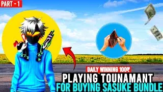 Buying Sasuke Bundle 🎉 For Playing Tounamant Gameplay || Entry Fees 00₹ || Winning 100₹ ||💨