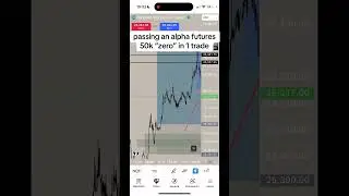 passing alpha futures eval in 1 trade #nq #trading #futures #eval #fvg #tjr #nasdaq #forex #daytrade