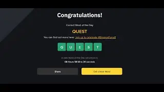 Binance 8YA WOTD Answers Today | All Crypto WODL Letters & Solutions (Claim 25 USDT Bonus)