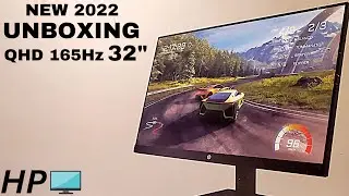 Распаковка HP 2022 &mdash; Новый игровой монитор 32 дюйма (QHD 165 Гц)