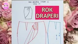 (Pola Kecil) Rok Draperi