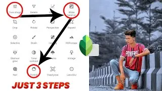 Snapseed - Dark and Blue Effect Edit In 3 Steps || Snapseed Photo Editing ||