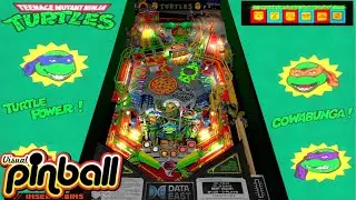 TEENAGE MUTANT NINJA TURTLES - PINBALL | Jogando a Mesa Clássica de TMNT - VPINBALL#16