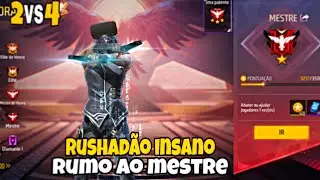 RUSHADÃO RUMO AO MESTRE TEMPORADA 41 DUO VS SQUAD, FREE FIRE MOBILE