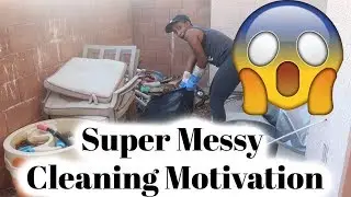 Super Messy Patio Cleaning Motivation / Speed Clean With Me / Messy Transformation