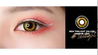 New Twilight Yellow Horror Lens Colored Contacts - HoneyColor.com