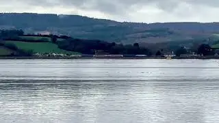 Long distance train spotting! 37512 and 37501 hauling 175010 through Starcross 