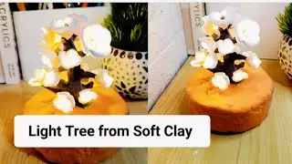 Creating a Magical Light-Up Tree with Soft Clay ✨@rrdrawin #clayart #craft