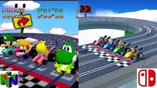Mario Party 2 Side-by-Side Original Vs Remake Minigames Comparison (N64 Vs Switch)