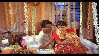 Mukyamanthri Chandru First Night Romantic Scene | Anantha Prema Kannada Movie