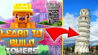 I make tower in Minecraft pocket edition mod | LEARN TO BUILD: TOWERS