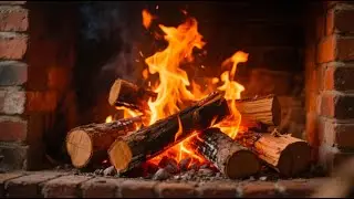 Relaxing Crackling Fireplace 4K ~ Holiday Yule Log Christmas Ambience (No Music)