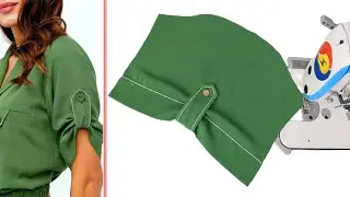 Sewing trick for sleeve design: Cutting and stitching women's clothing | Sewing tips and techniques.