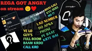 REGA GOT ANGRY ON STREAM😞❤️ | RANDOM ABUSING HIM 😑