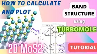 BAND STRUCTURE of MoS2 (2D) layer using TURBOMOLE (RIPER) [TUTORIAL]