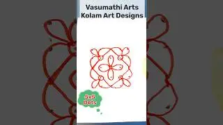EP:50 Perfect Kolam Art Design 🏵️ Relaxing & Satisfying Drawing | Vasumathi Arts #shorts #Kolam #art