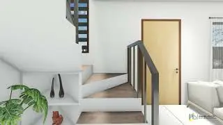 Two Storey Residential Building at Pueblo De Oro, Sto. Tomas, Batangas - 3D Perspective