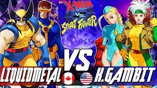 X-Men Vs Street Fighter:🔥LiquidMetalX Vs KillerGambit🔥| High Level Gameplay.