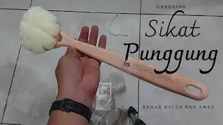 Sikat Punggung Badan dan Sponge Puff Loofah 2 IN 1 Bahan Lembut Dan Tahan Lama