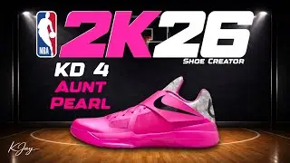NBA 2K26 Shoe Creator - How to make Kevin Durant KD 4 'Aunt Pearl'