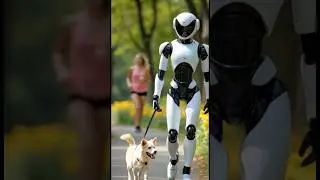 Robot 🤖 Walking a Dog Like a Pro! The Future is Here! 🐶✨