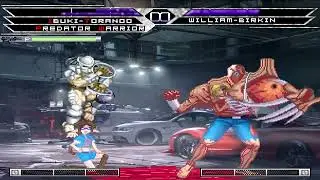 KOF MUGEN Tag Ibuki Toranoo & Predator Warrior by Sergeus Vs. William Birkin