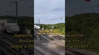 India&rsquo;s first bullet train, Shinkansen, begins trial runs in Japan 🇮🇳 #shorts #trending