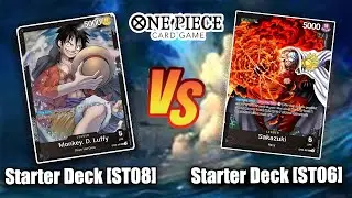Monkey.D.Luffy [ST08] VS Absolute Justice [ST06] | Starter Deck 