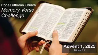 Advent 1 2025 Memory Verse
