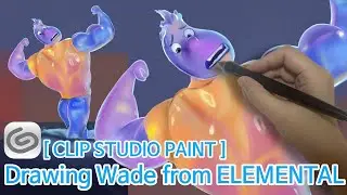 Drawing Wade from ELEMENTAL [Speed Painting ]Clip Studio Paint Time Lapse #elemental#clipstudiopaint