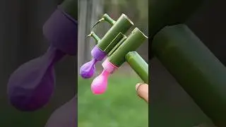 DIY Double  Bamboo popper | Handmade Mini Bamboo Toy