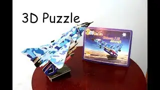 How to build 3d Puzzle Chienese J-10 Aircraft for kids