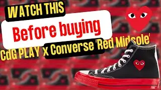 Обзор подошвы Converse CdG PLAY Red