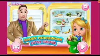 Daddy Housework Little Helper 👨&zwj;👧 | Fun Cleaning Game for Kids | BabyGames.com