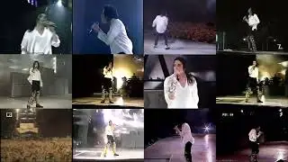 Michael Jackson Black or White 12 Live Versions Synced Together