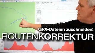 GPX GPS oder  FIT Dateien korrigieren mit RouteConverter & Upload der Strecke zu Komoot