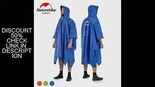 Naturehike 3 in 1 Multifunction Raincoat Outdoor Hiking Riding Rain Poncho Jacket Portable Ultraligh