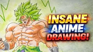 Broly Drawing Dragon Ball Z | Legendary Super Saiyan Anime Sketch