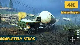 Try to towing with full capacity in Mud | Snowrunner 4k extreme graphics gameplay