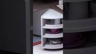 How to use 🔥 kitchen corner 🔥 space utilise 🔥 modular kitchen 🔥 cabinets #useful #corner #kitchen