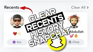 Как очистить недавние сообщения в Snapchat | Очистить недавнюю историю