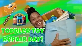 Toddler Toy Repair Day!!! Part 1 #toys #repairing #charging #batteries
