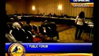 Department of Fish and Game meeting, Sept. 15th, 2011