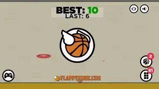 I beat the world record in flappy dunk...